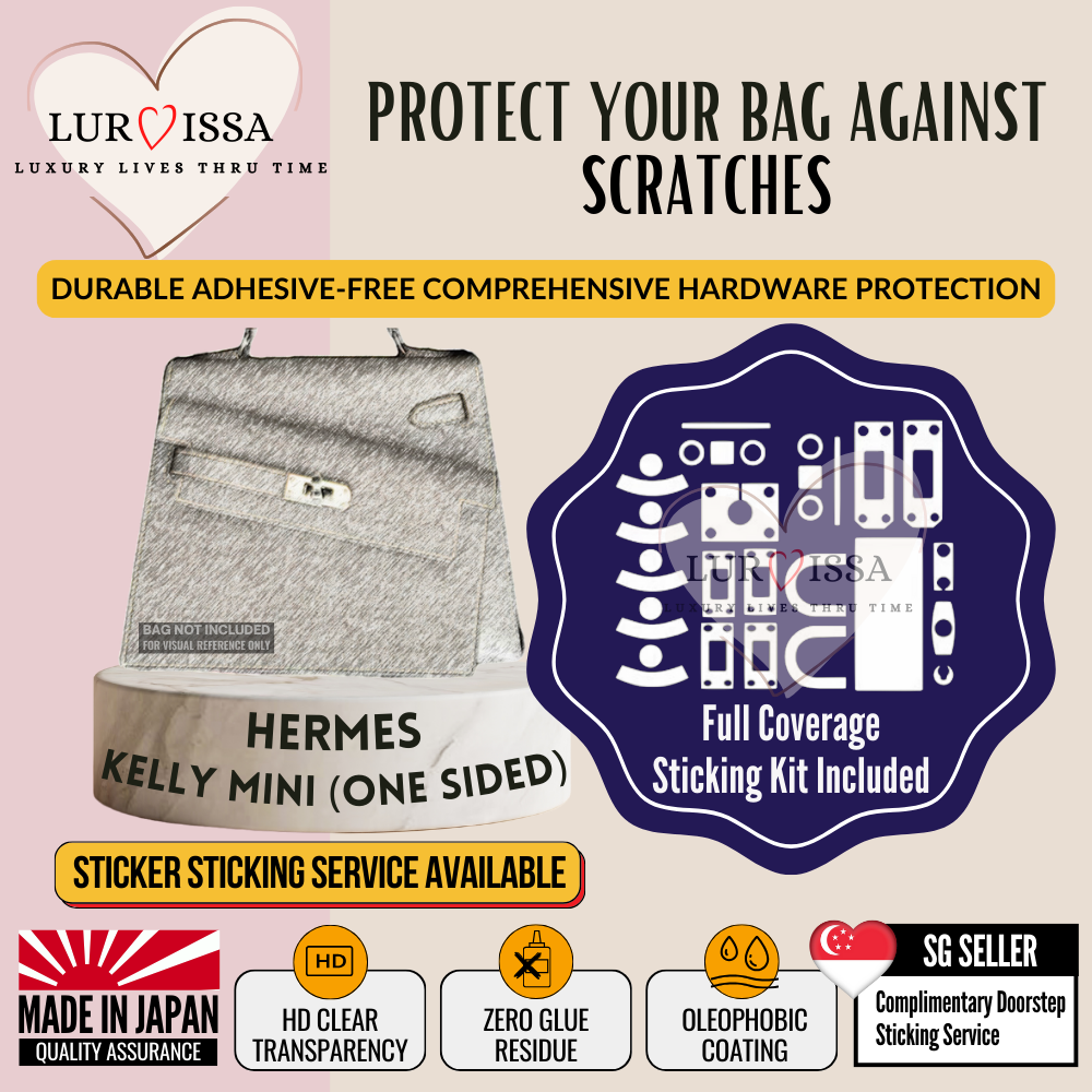 [𝐋𝐮𝐫𝐯𝐢𝐬𝐬𝐚] Hermes Kelly Mini (one side) Bag Hardware Protective Sticker | Prevent Hardware Scratches
