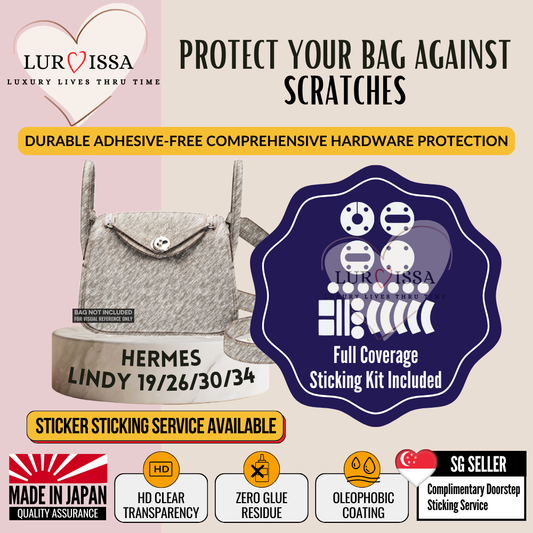 [𝐋𝐮𝐫𝐯𝐢𝐬𝐬𝐚] Hermes Lindy 19/26/30/34 Bag Hardware Protective Sticker | Prevent Bag Hardware Scratches