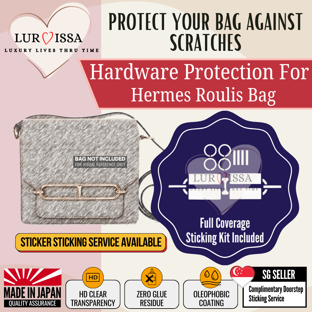 [𝐋𝐮𝐫𝐯𝐢𝐬𝐬𝐚] Hermes Roulis Bag Hardware Protective Sticker | Prevent Bag Hardware Scratches