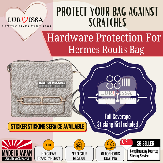 [𝐋𝐮𝐫𝐯𝐢𝐬𝐬𝐚] Hermes Roulis Bag Hardware Protective Sticker | Prevent Bag Hardware Scratches