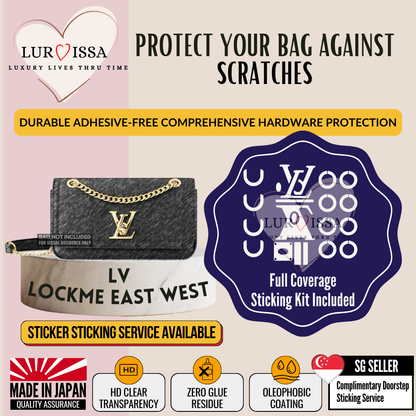 LV Lockme East West Bag Hardware Protective Sticker