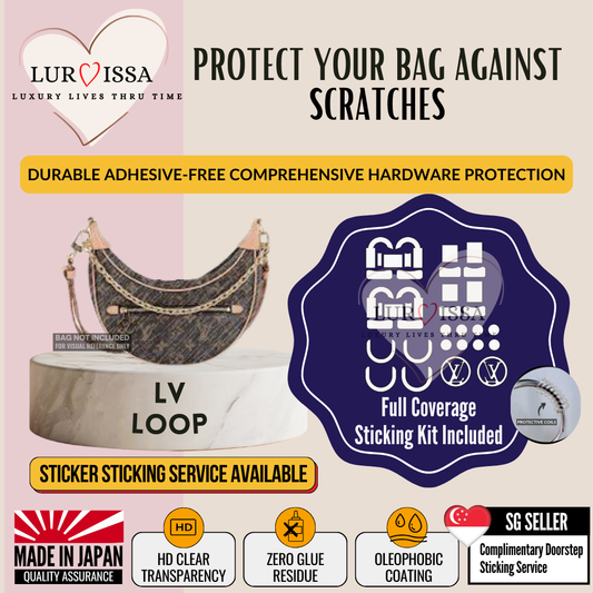 [𝐋𝐮𝐫𝐯𝐢𝐬𝐬𝐚] LV Loop Bag Hardware Protective Sticker