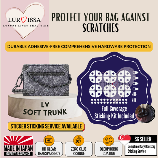 [𝑳𝒖𝒓𝒗𝒊𝒔𝒔𝒂] LV Soft Trunk Bag Hardware Protective Sticker | Prevent Scratches on Hardware
