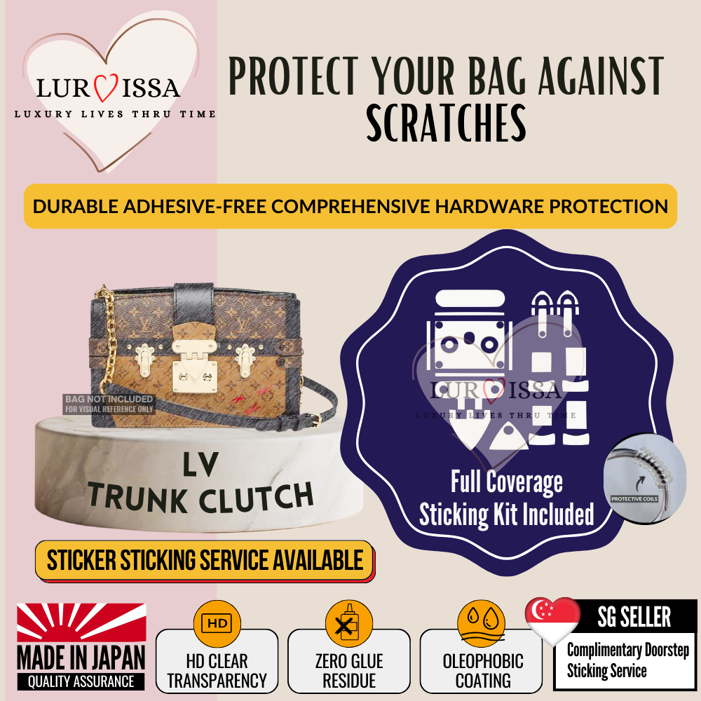 [𝑳𝒖𝒓𝒗𝒊𝒔𝒔𝒂] LV Trunk Clutch Bag Hardware Protective Sticker| Prevent Scratches on Hardware