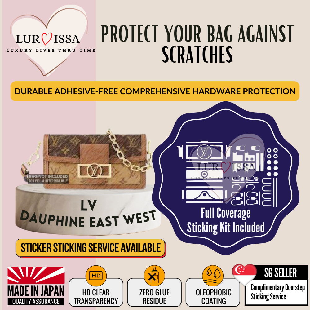 [𝐋𝐮𝐫𝐯𝐢𝐬𝐬𝐚] LV Dauphine East West Bag Hardware Protective Sticker