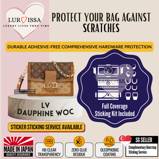 [𝐋𝐮𝐫𝐯𝐢𝐬𝐬𝐚] LV Dauphine Wallet On Chain WOC Bag Hardware Protective Sticker