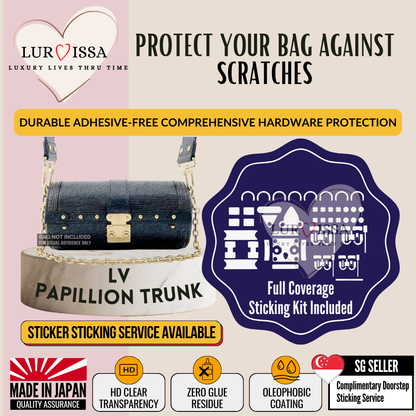 LV Papillon Trunk Bag Hardware Protective Sticker