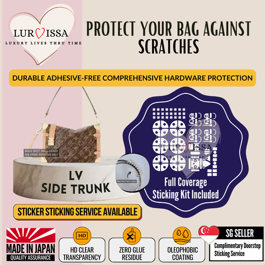 [𝐋𝐮𝐫𝐯𝐢𝐬𝐬𝐚] LV Side Trunk Bag Hardware Protective Sticker | Prevent Scratches on Hardware