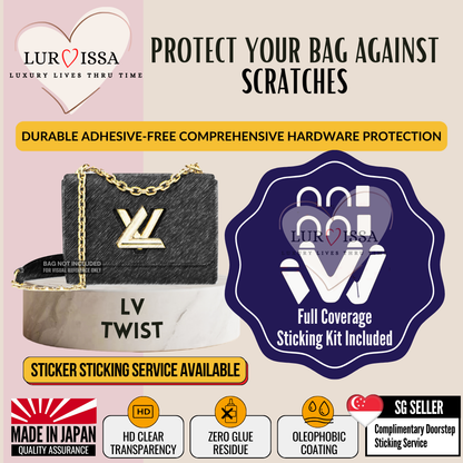 LV Twist Bag Hardware Protective Sticker