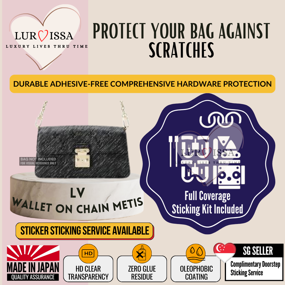 [𝐋𝐮𝐫𝐯𝐢𝐬𝐬𝐚] LV Wallet On Chain Metis Bag Hardware Protective Sticker