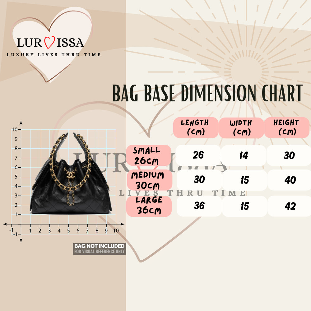 [𝐋𝐮𝐫𝐯𝐢𝐬𝐬𝐚] Bag Organiser/ Organizer For Chanel 25 Bag (Small 26cm)