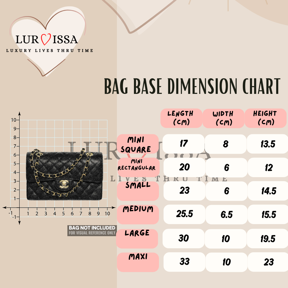 [𝐋𝐮𝐫𝐯𝐢𝐬𝐬𝐚] Organiser For Chanel Classic Flap Bag (SMALL 23.5cm)