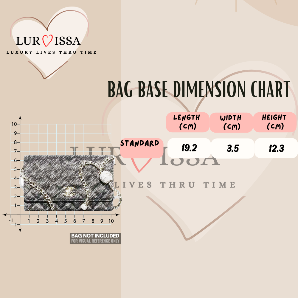 [𝐋𝐮𝐫𝐯𝐢𝐬𝐬𝐚] Bag Organiser/ Organizer For Chanel Wallet On Chain Bag (19.2cm)