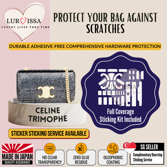 [𝐋𝐮𝐫𝐯𝐢𝐬𝐬𝐚] Celine Trimophe Bag Hardware Protective Sticker | Prevent Bag Hardware Scratches