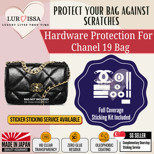 [𝐋𝐮𝐫𝐯𝐢𝐬𝐬𝐚] Chanel 19 Bag Hardware Protective Sticker | Prevent Bag Hardware Scratches