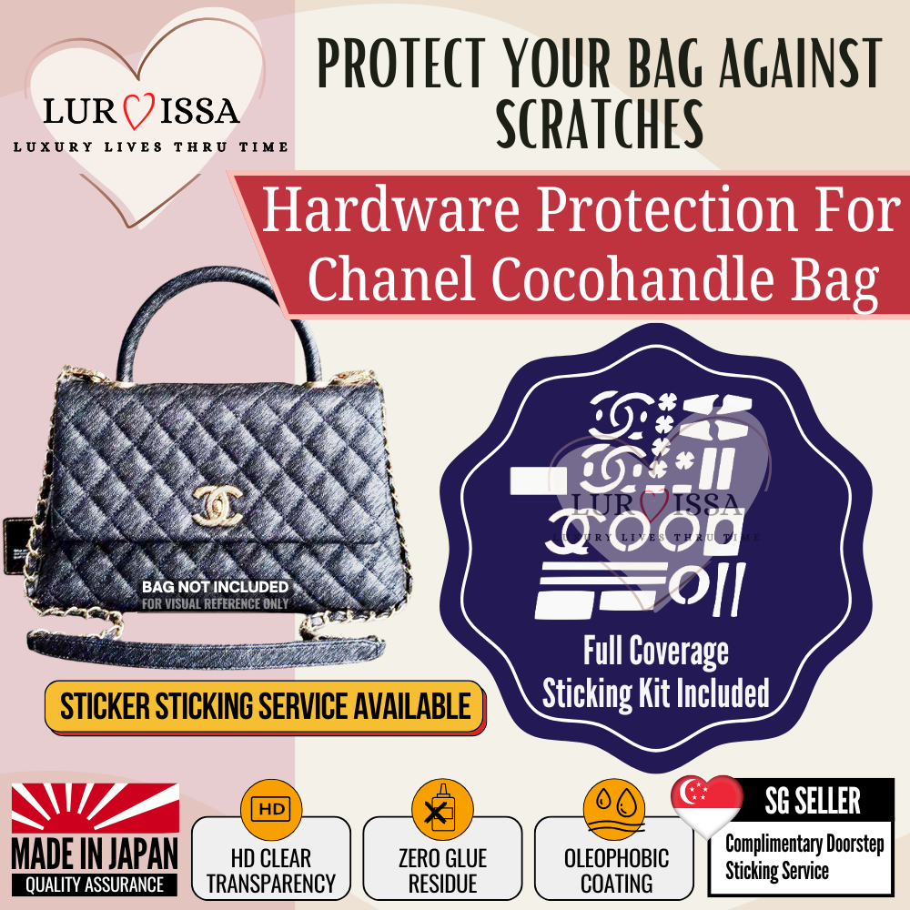 [𝐋𝐮𝐫𝐯𝐢𝐬𝐬𝐚] Chanel Cocohandle Bag Hardware Protective Sticker | Prevent Bag Hardware Scratches