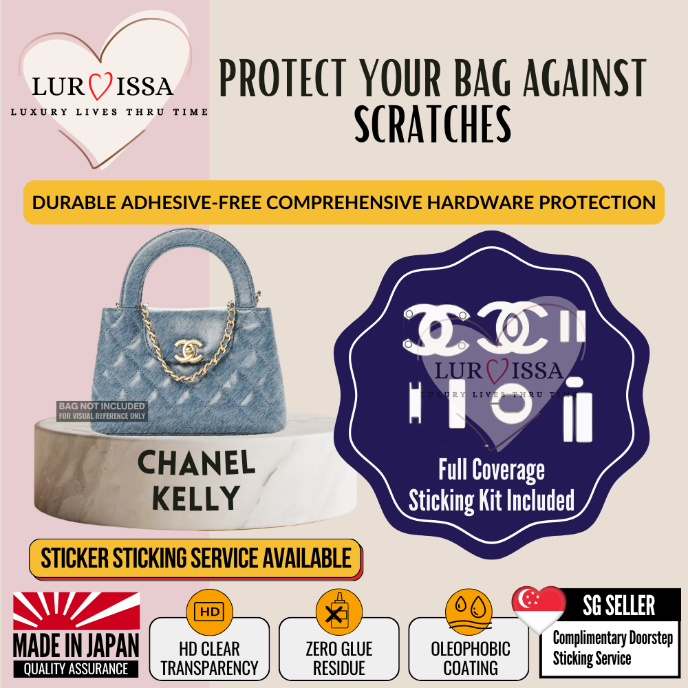[𝐋𝐮𝐫𝐯𝐢𝐬𝐬𝐚] Chanel Kelly Bag Hardware Protective Sticker | Prevent Bag Hardware Scratches