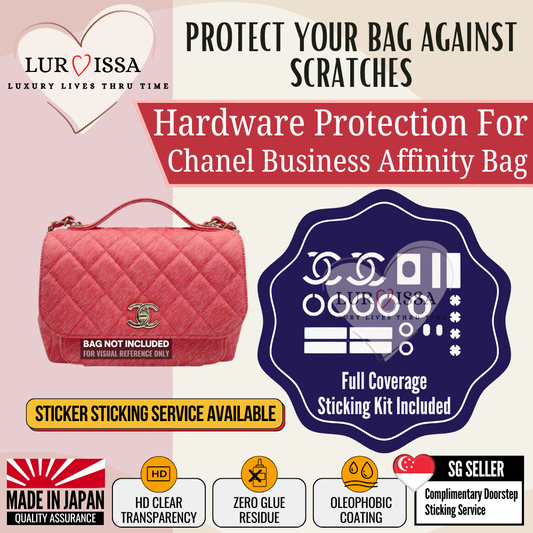 [𝐋𝐮𝐫𝐯𝐢𝐬𝐬𝐚] Chanel Business Affinity Bag Hardware Protective Sticker | Prevent Scratches On Hardware