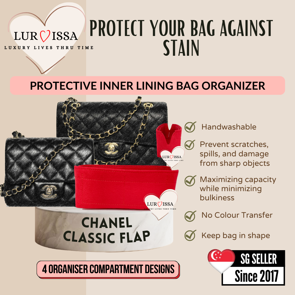 [𝐋𝐮𝐫𝐯𝐢𝐬𝐬𝐚] Organiser For Chanel Classic Flap Bag (SMALL 23.5cm)