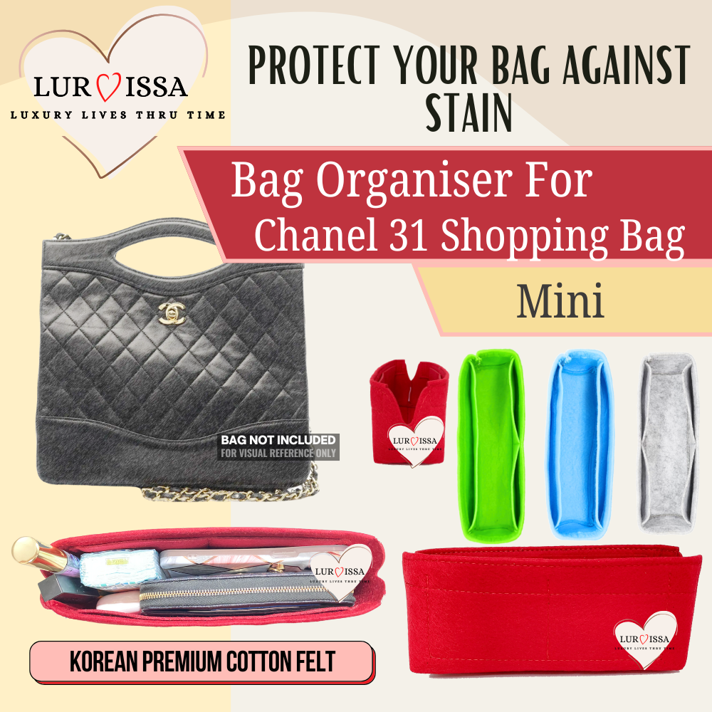 [𝐋𝐮𝐫𝐯𝐢𝐬𝐬𝐚] Bag Organiser/ Organizer For Chanel 31 Shopping Bag (mini)