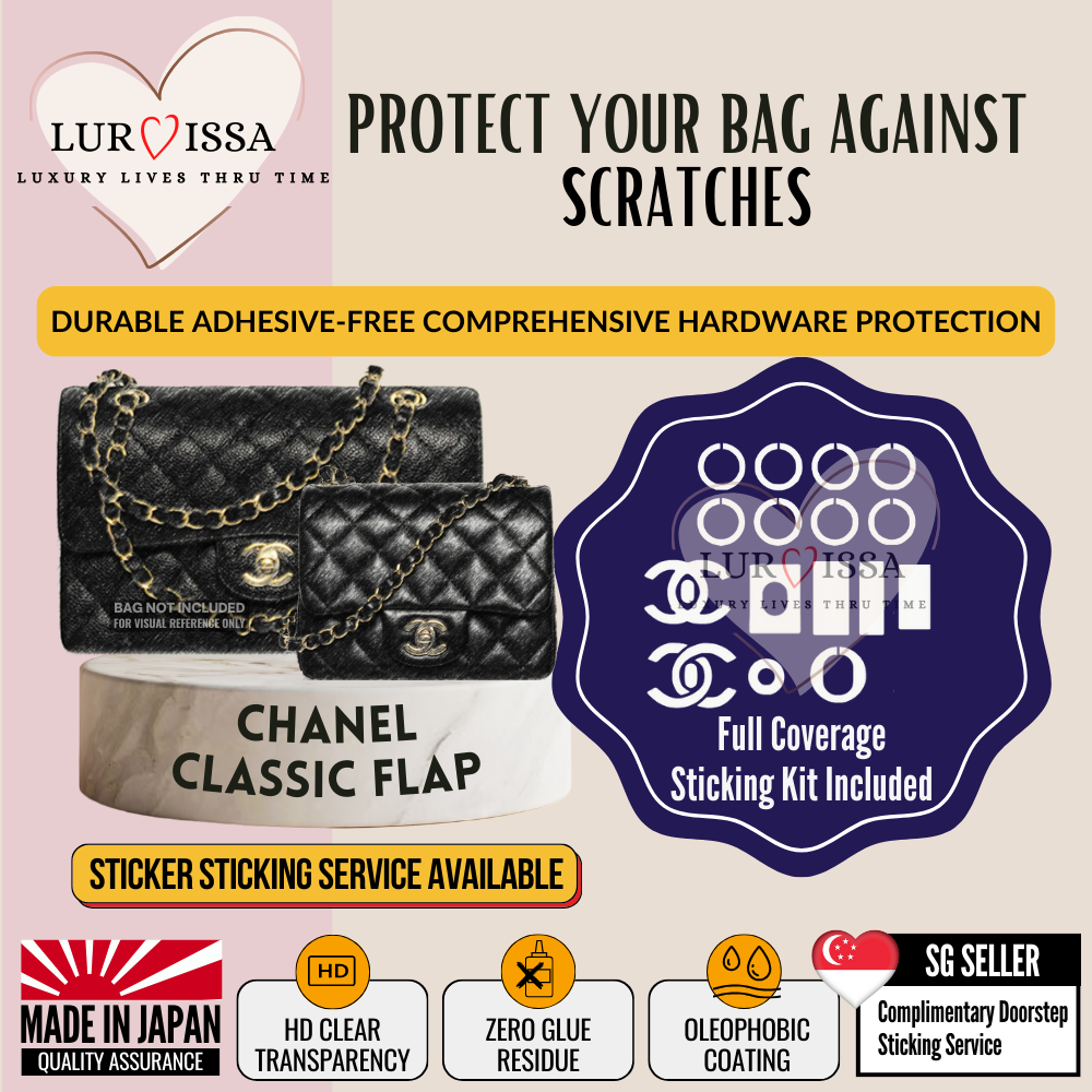 [𝐋𝐮𝐫𝐯𝐢𝐬𝐬𝐚] Chanel Classic Flap Bag Hardware Protective Sticker | Prevent Bag Hardware Scratches