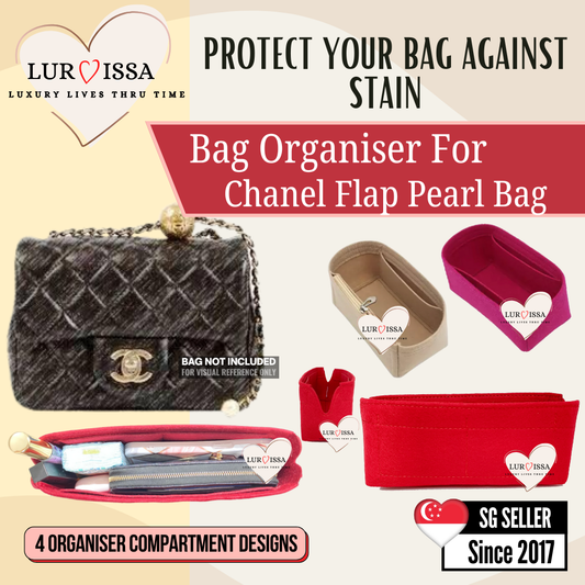 [𝐋𝐮𝐫𝐯𝐢𝐬𝐬𝐚] Organiser For Chanel Pearl Flap Bag