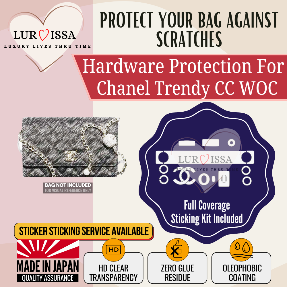 [𝐋𝐮𝐫𝐯𝐢𝐬𝐬𝐚] Chanel Trendy CC WOC Bag Hardware Protective Sticker | Prevent Bag Hardware Scratches