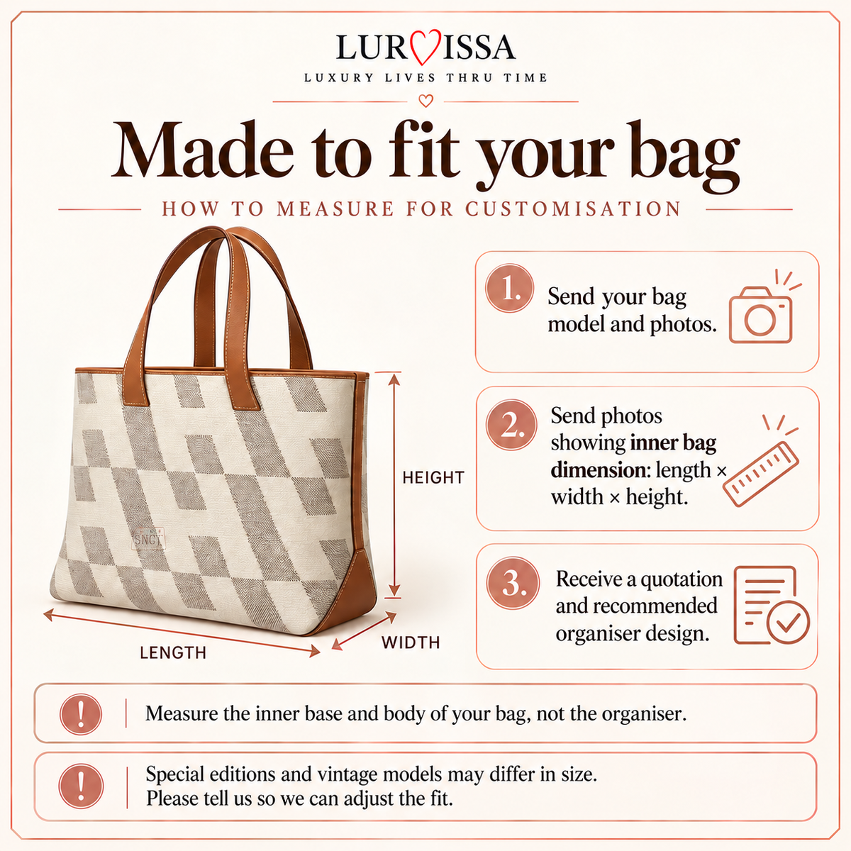Can't find your bag model?