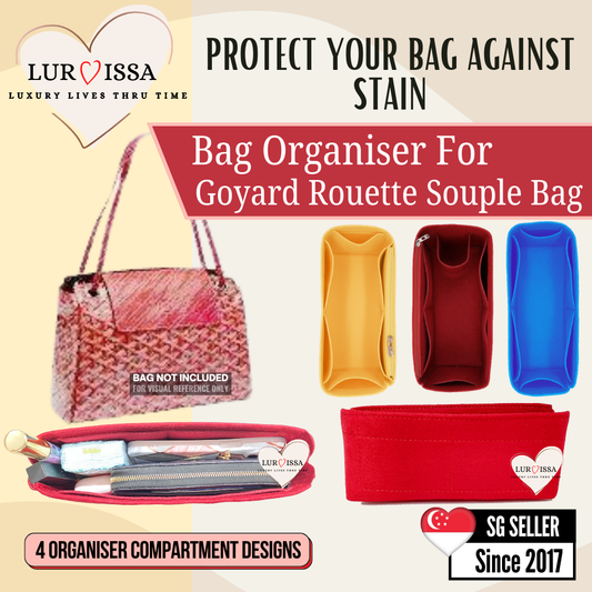 [𝐋𝐮𝐫𝐯𝐢𝐬𝐬𝐚] Bag Organiser/ Organizer For Goyard Rouette Souple Bag Organiser