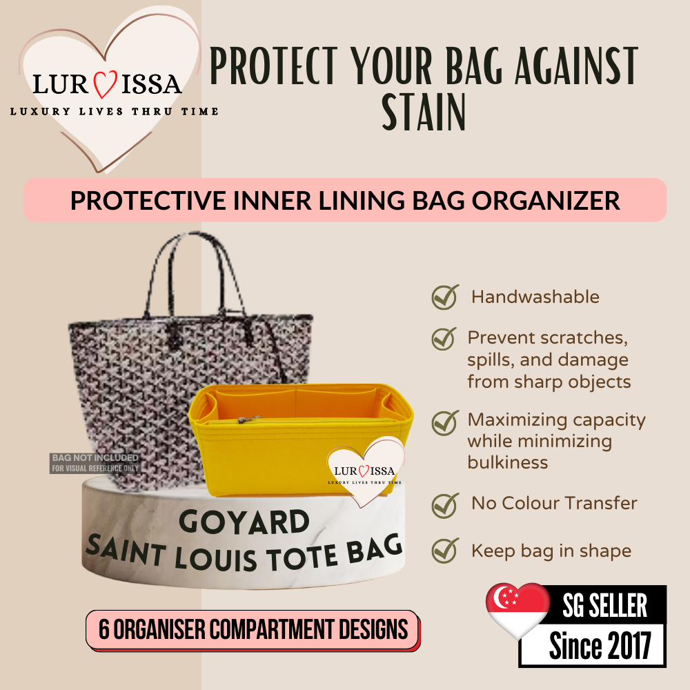 [𝐋𝐮𝐫𝐯𝐢𝐬𝐬𝐚] Bag Organiser/ Organizer For Goyard Saint Louis Tote Bag (PM33)