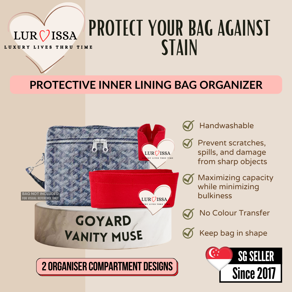 [𝐋𝐮𝐫𝐯𝐢𝐬𝐬𝐚] Bag Organiser/ Organizer For Goyard Vanity Muse Bag Organiser