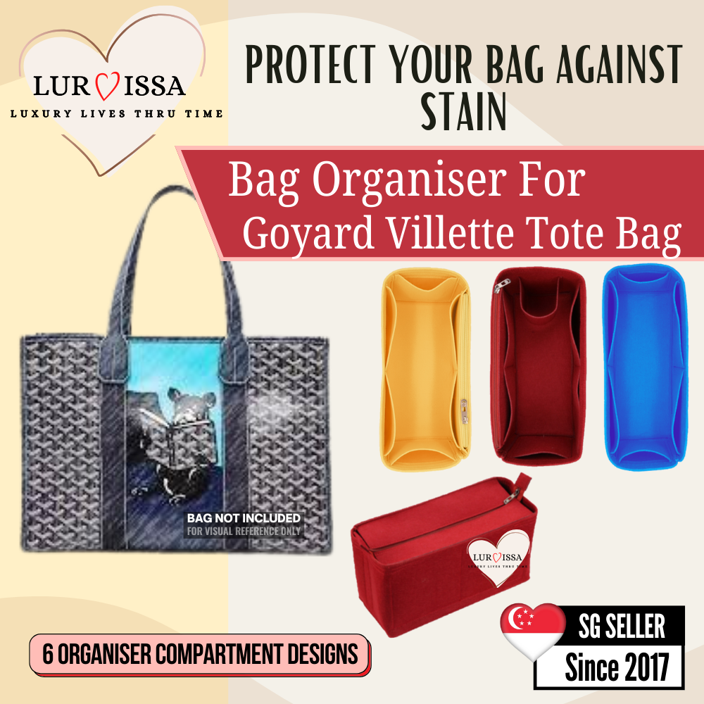 [𝐋𝐮𝐫𝐯𝐢𝐬𝐬𝐚] Bag Organiser/ Organizer For Goyard Villette Tote Bag MM