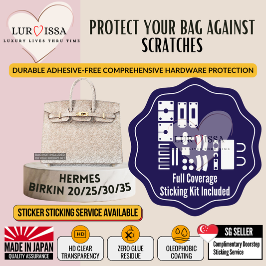 [𝐋𝐮𝐫𝐯𝐢𝐬𝐬𝐚] Hermes Birkin 25/30/35/40 Bag Hardware Protective Sticker | Prevent Scratches on Hardware