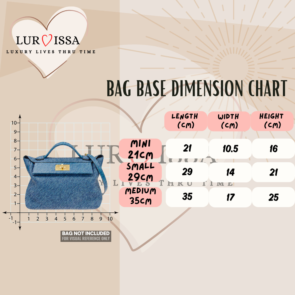 [𝐋𝐮𝐫𝐯𝐢𝐬𝐬𝐚] Bag Organiser/ Organizer For Hermes Kelly 2424 (Mini 21cm)