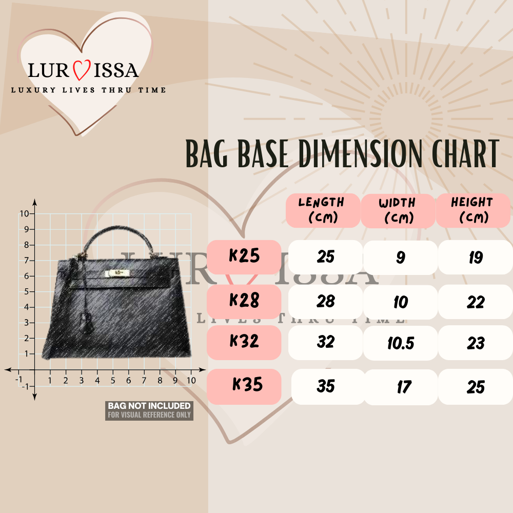 [𝐋𝐮𝐫𝐯𝐢𝐬𝐬𝐚] Bag Organiser/ Organizer For Hermes Kelly 32